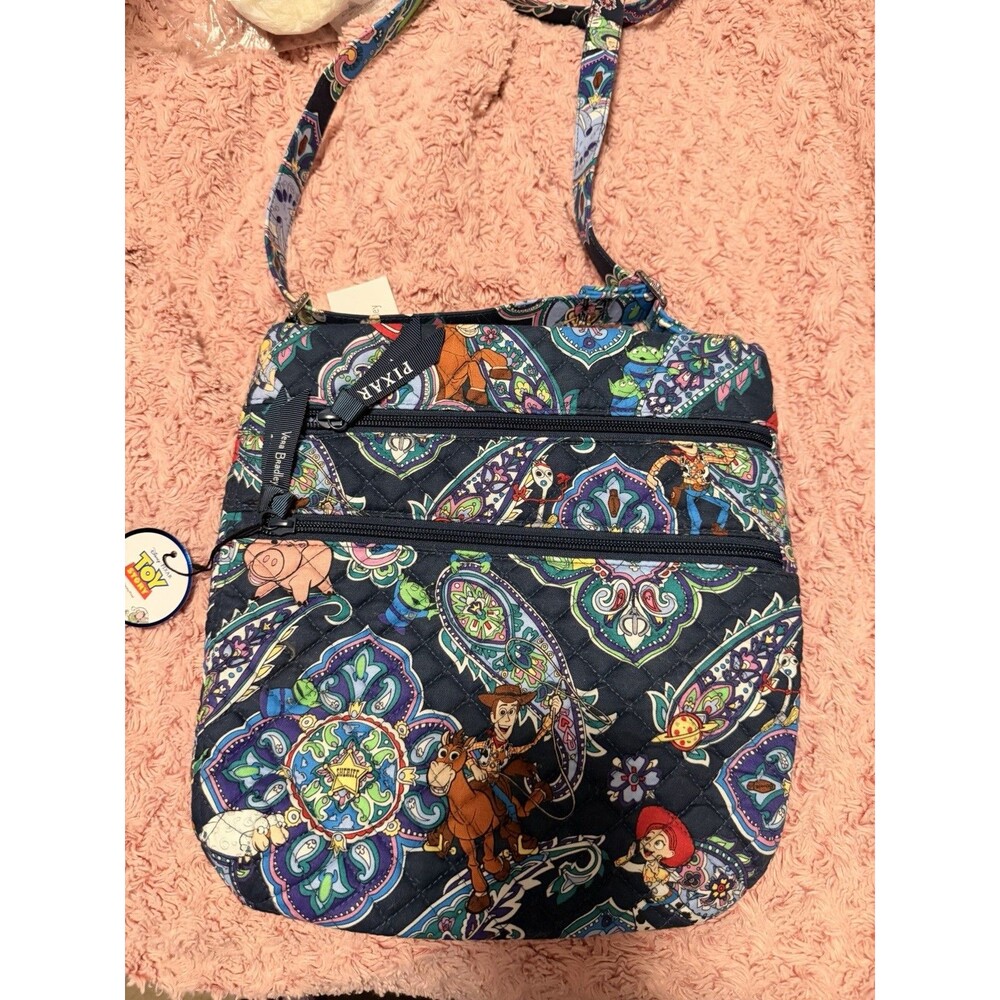 Vera Bradley Toy Story ANDY’S ROOM Disney Pixar Triple Zip Hipster Crossbody Bag